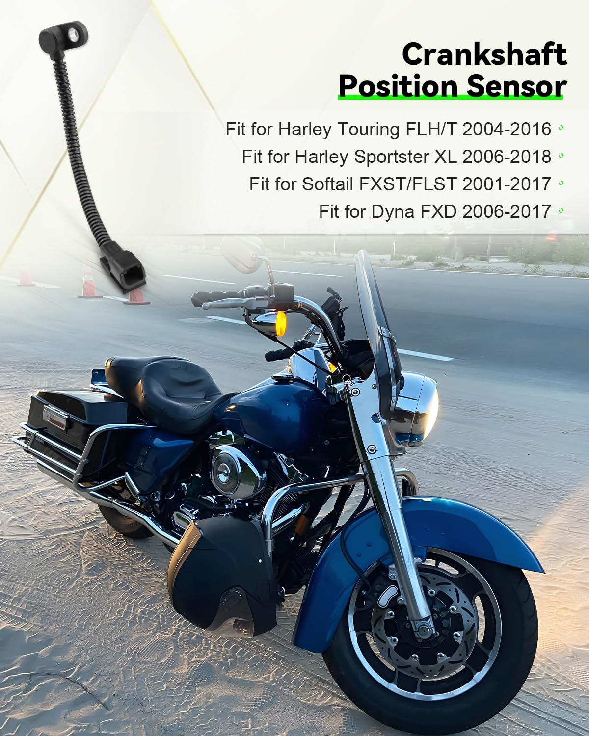 YUANTUO 32707-01C sensor for Harley Sportster, durable and accurate.
