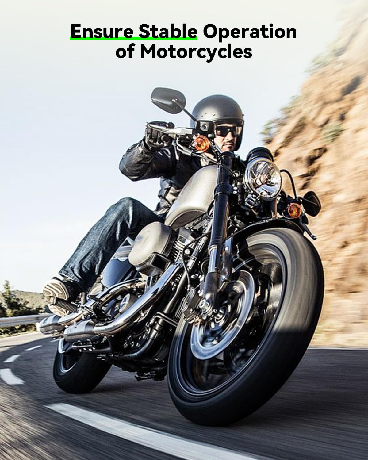 Easy install plug-and-play connector shown for Harley bikes.
