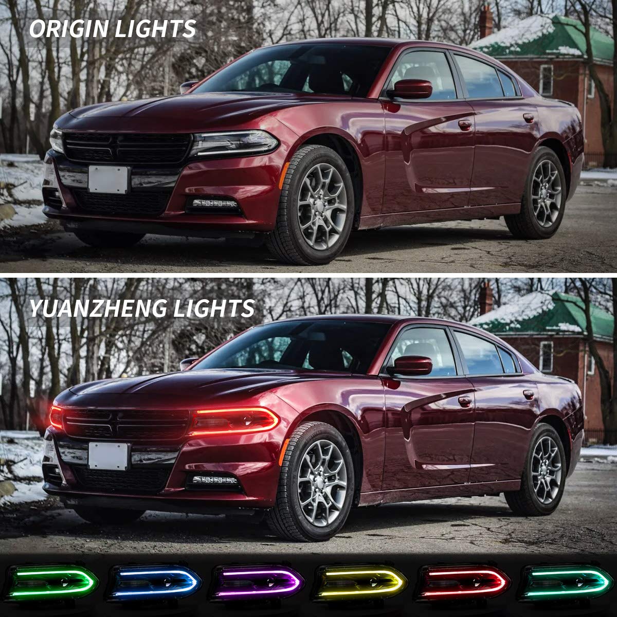 YUANZHENG VLAND headlights compatible with 9005 bulbs for easy swap