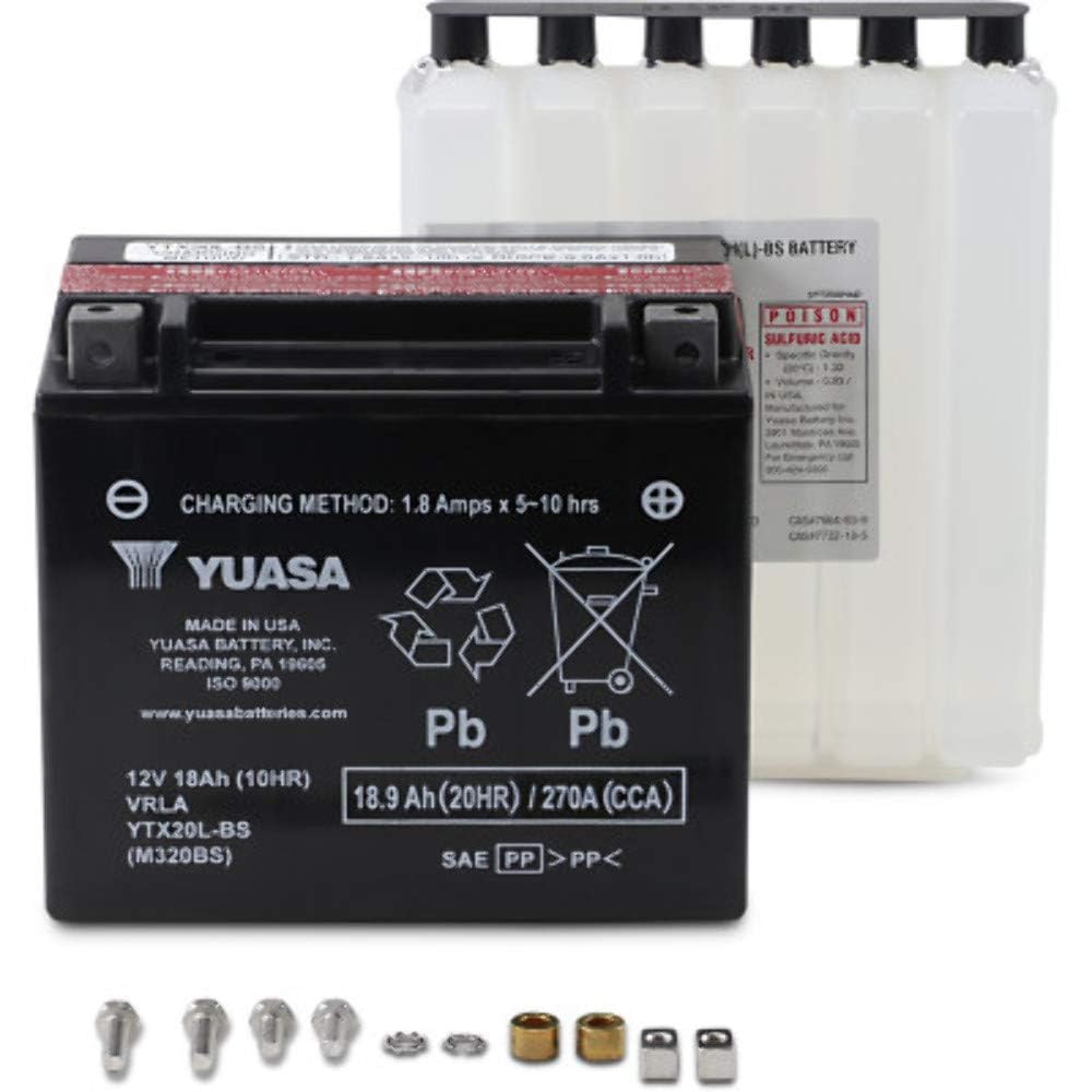 Yuasa YUAM320BS AGM separators nonspillable for safety