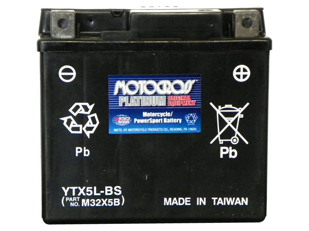 Yuasa YUAM32X5B dimensions displayed for tight-fit applications