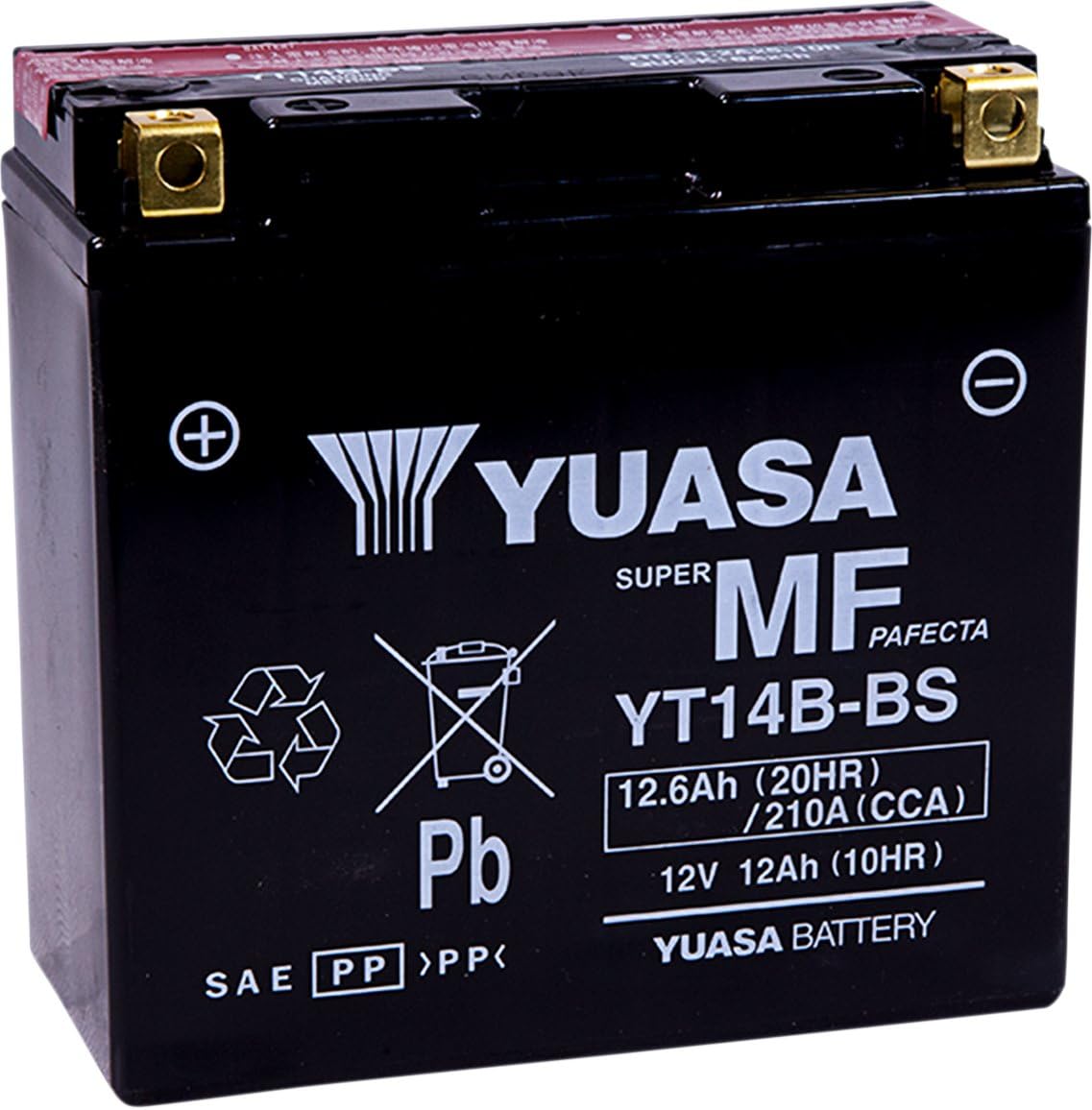 Yuasa YUAM624B4 YT14B-BS acid-pack activation for reliable AGM power