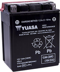 Yuasa YUAM62H4A AGM battery with acid pack, spill-free power for motorcycles and ATVs