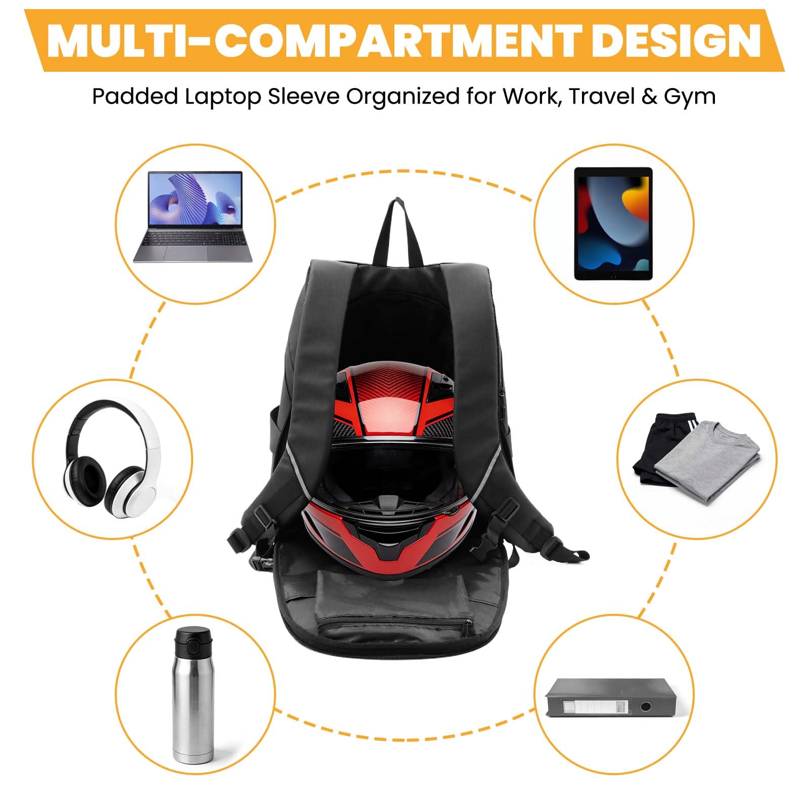 yucenbra helmet holder quick-attach keeps your helmet secure