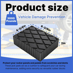 Yudylg lift block pad under-vehicle-use helps stabilize lifts and protect the chassis.