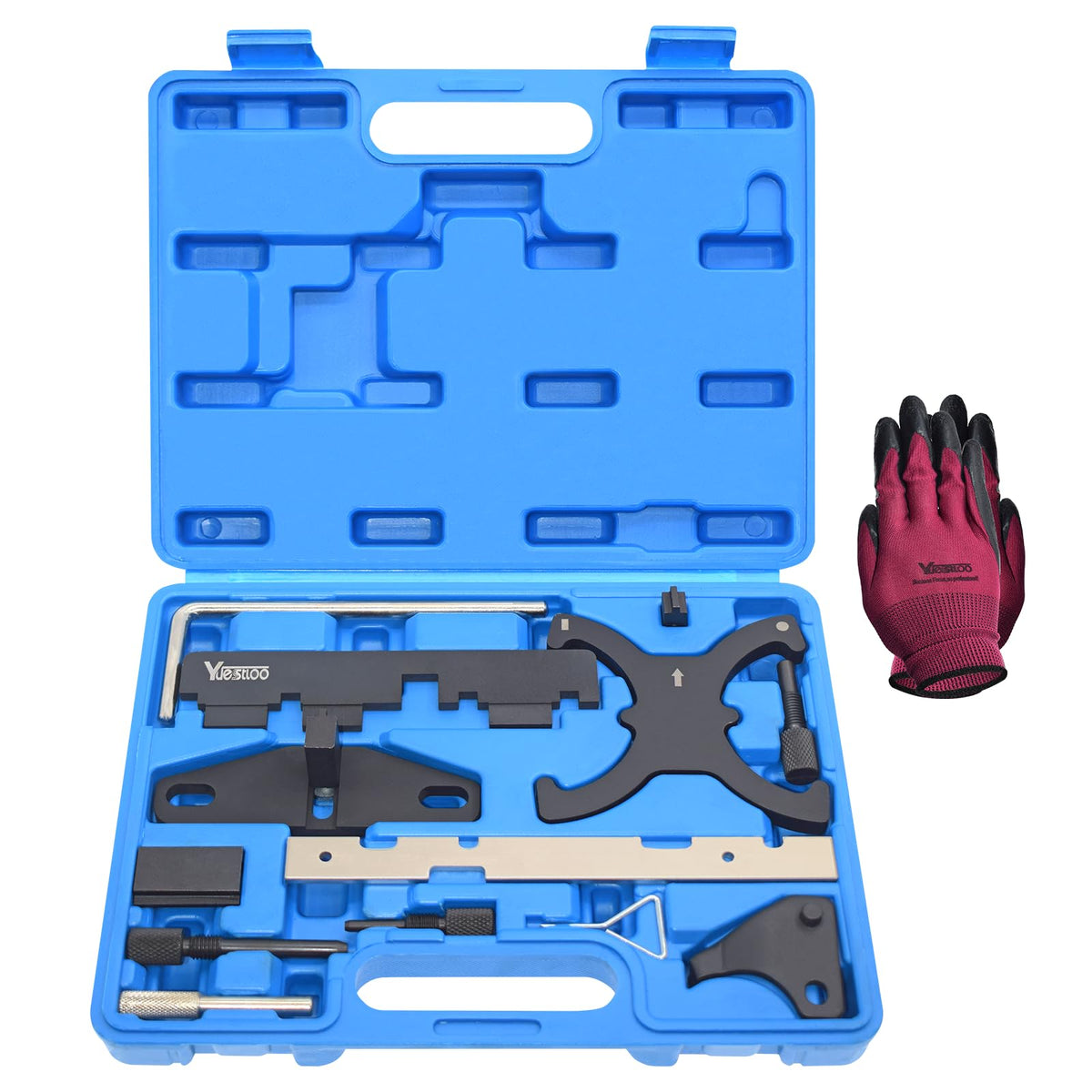 Yuesstloo 13-piece camshaft timing tool kit for precise engine setup and service