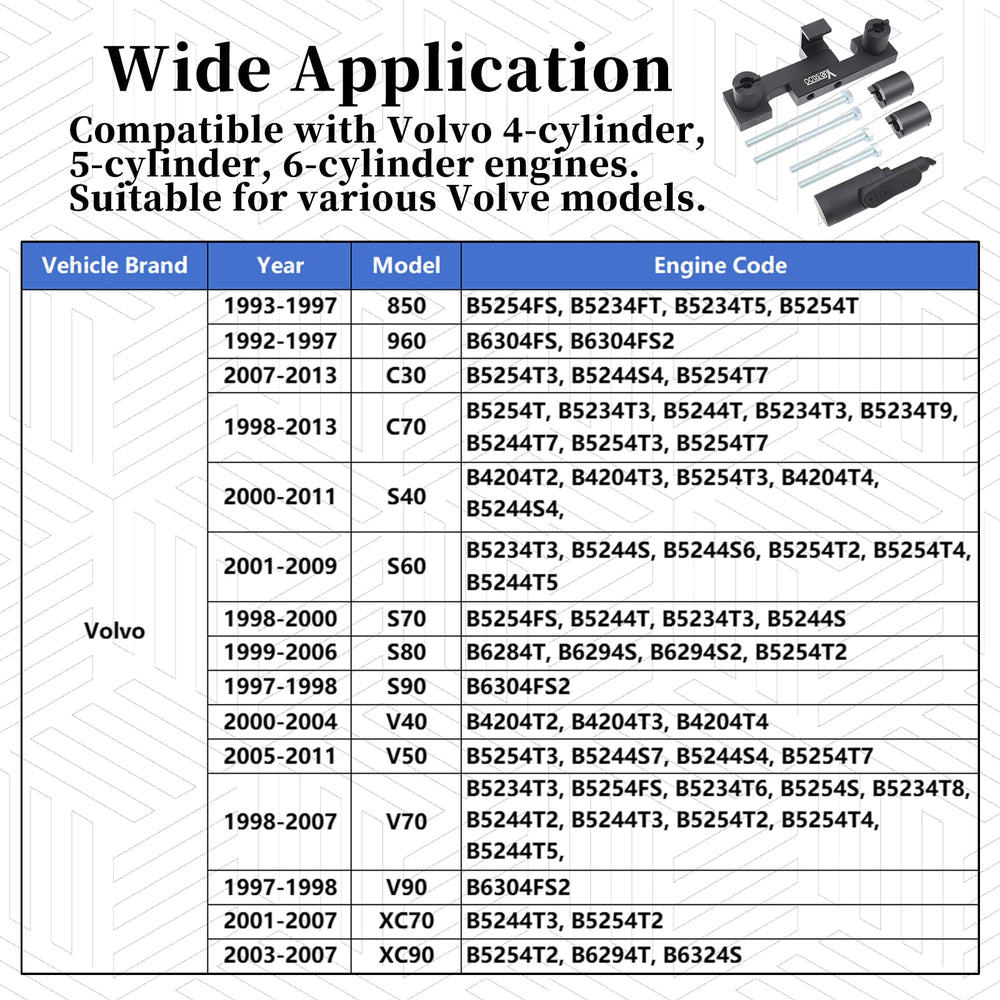 Yuesstloo bolts set for secure timing assembly