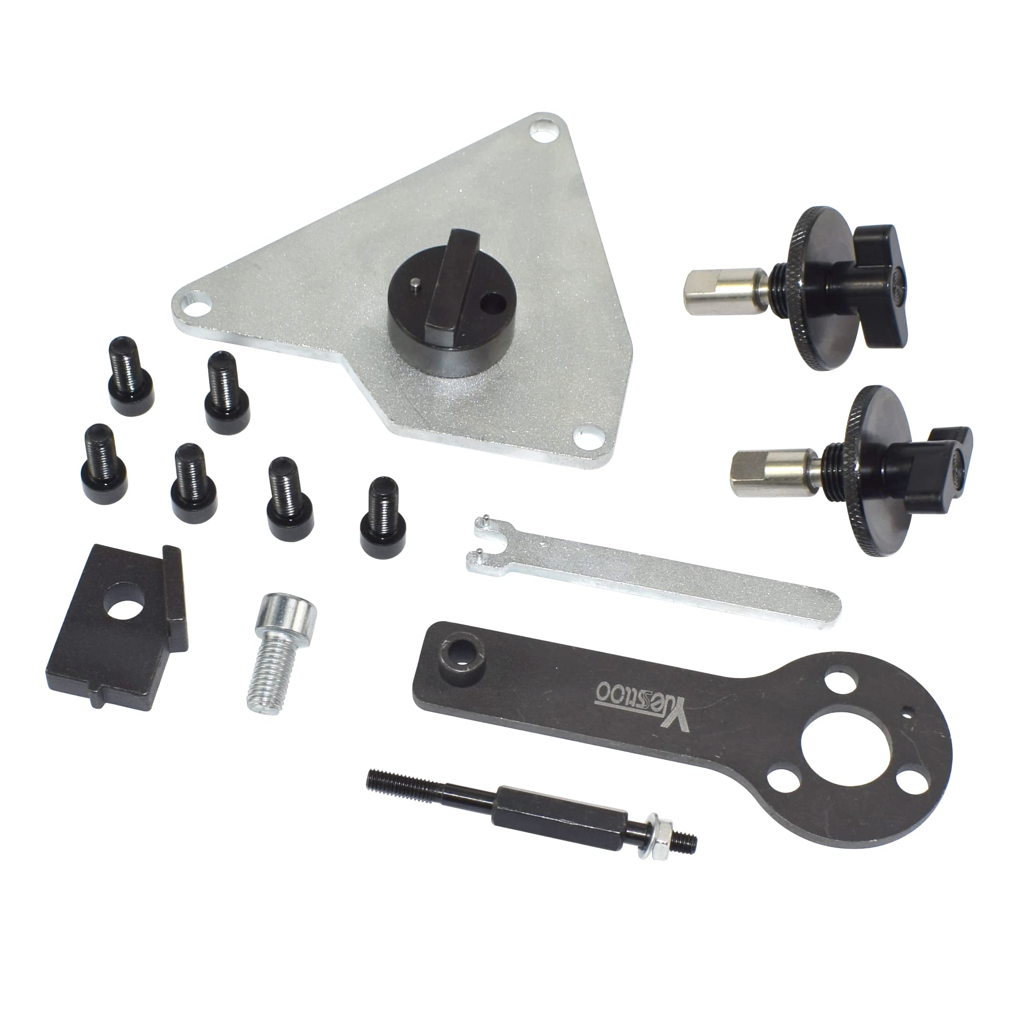 Yuesstloo cam and crank lock pins set for precise engine timing.