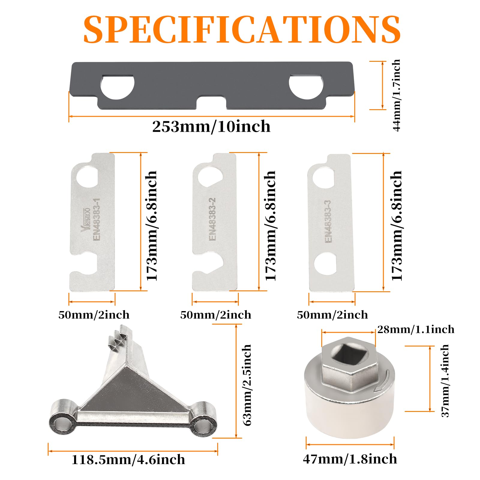 Yuesstloo camshaft alignment plates prevent rotation during setup