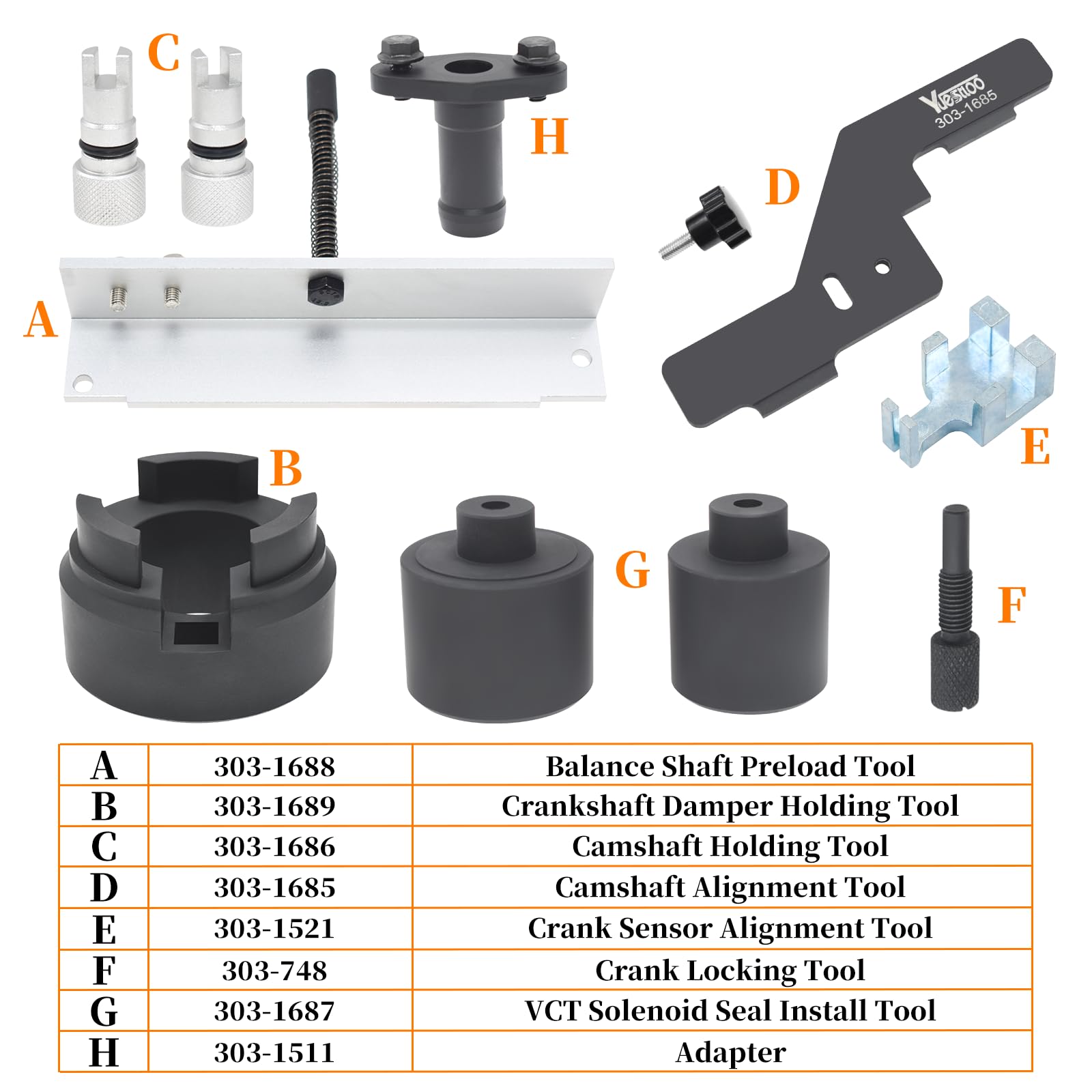 Yuesstloo camshaft holding tool stabilizes the cam during service