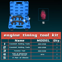 Two camshaft holding tools for precise timing alignment on Ford 3.5L/3.7L.