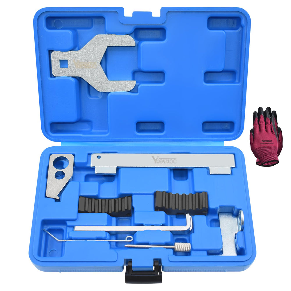 Yuesstloo camshaft locking tool secures timing during belt work.