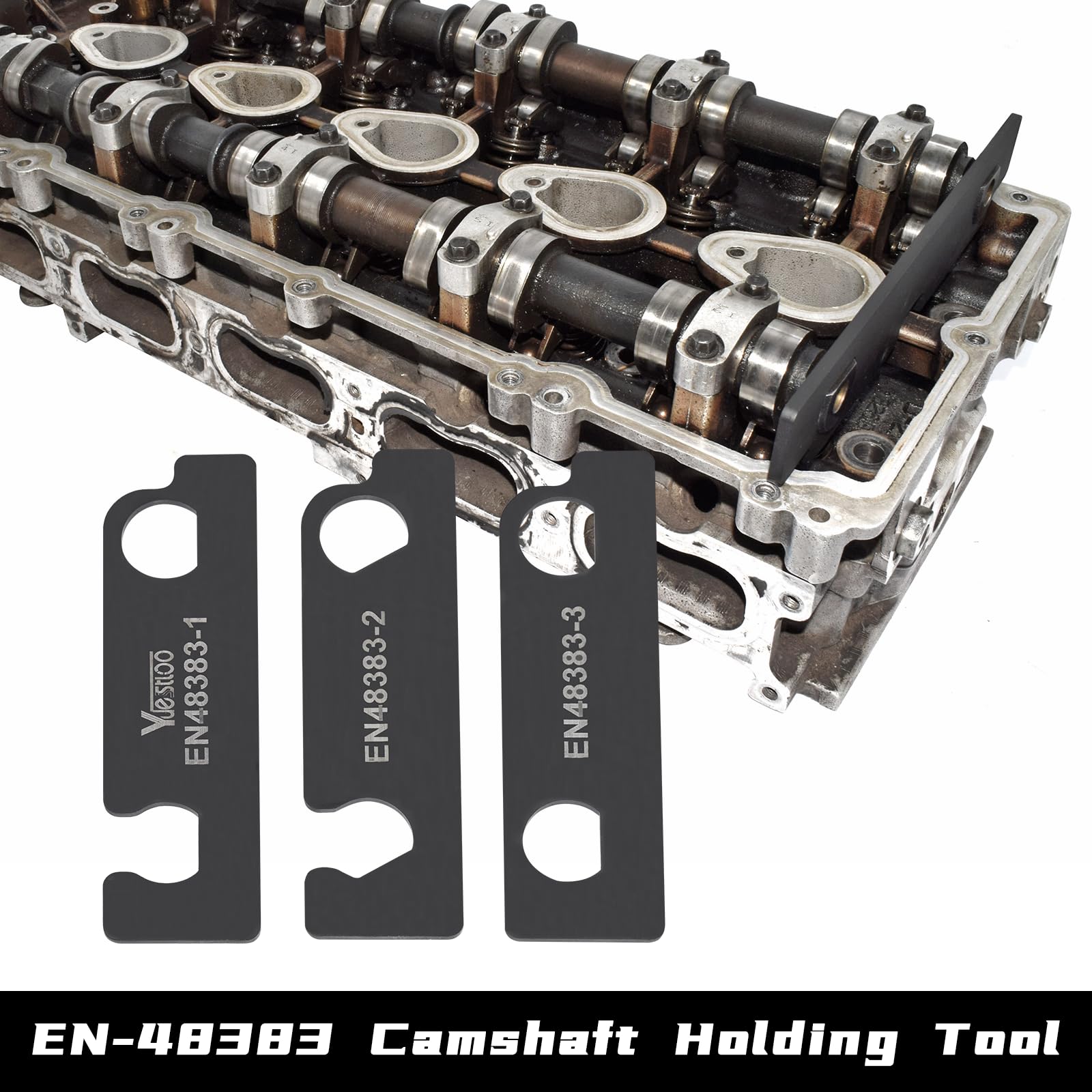 Yuesstloo camshaft tool right cam lock stabilizes the opposite cam during adjustment.