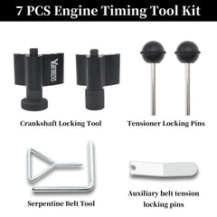 Yuesstloo crankshaft locking tool with oval wheel aiding stable setup