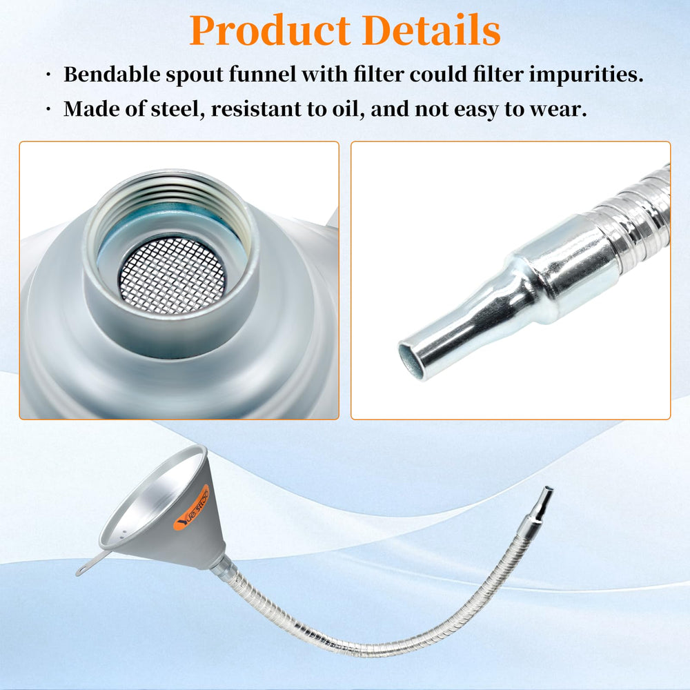 Yuesstloo storage hook keeps the funnel ready for quick use