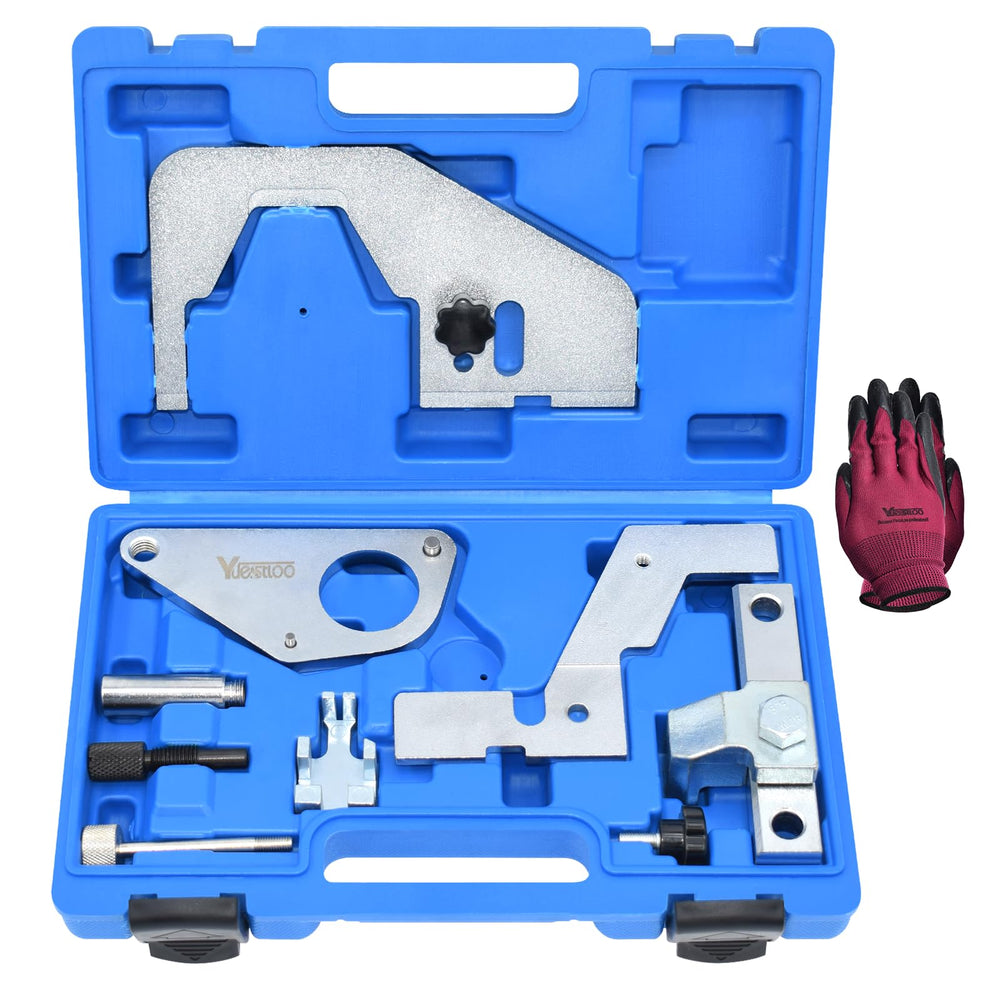 Yuesstloo engine camshaft tool kit case keeps all parts organized and portable.