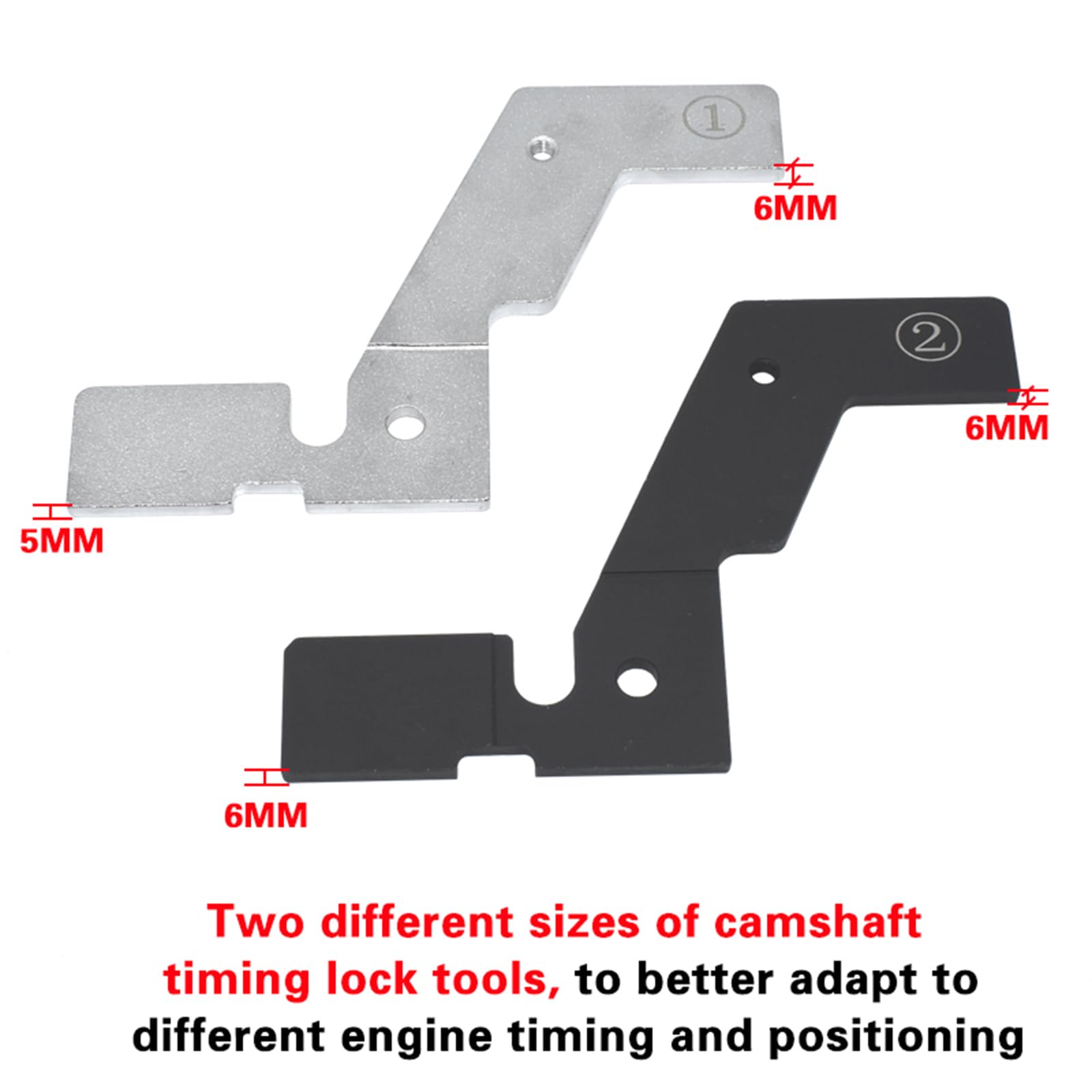 Yuesstloo premium steel camshaft tool with black oxide coating for durability.