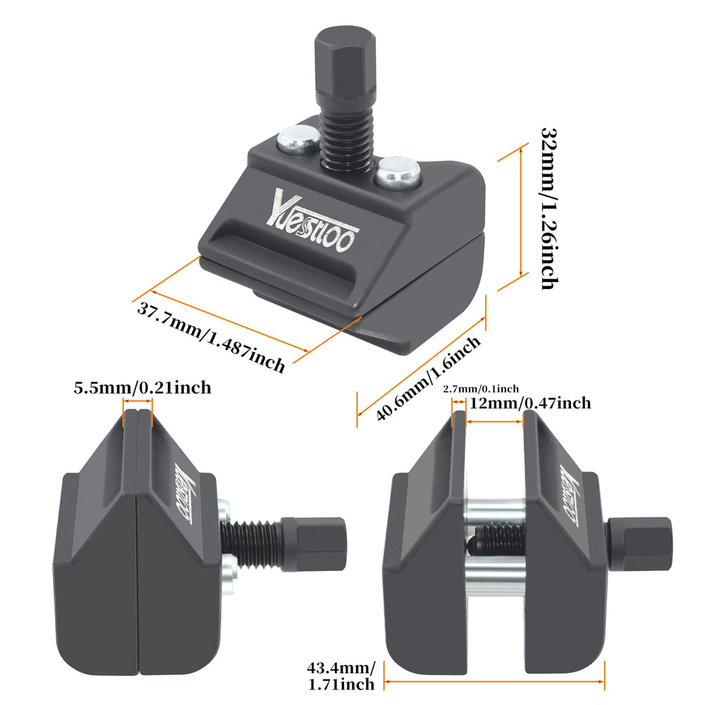 Yuesstloo 5-15mm opening demonstrates adjustable capacity.