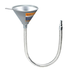 Yuesstloo steel bendable spout funnel with filter for precise oil transfer