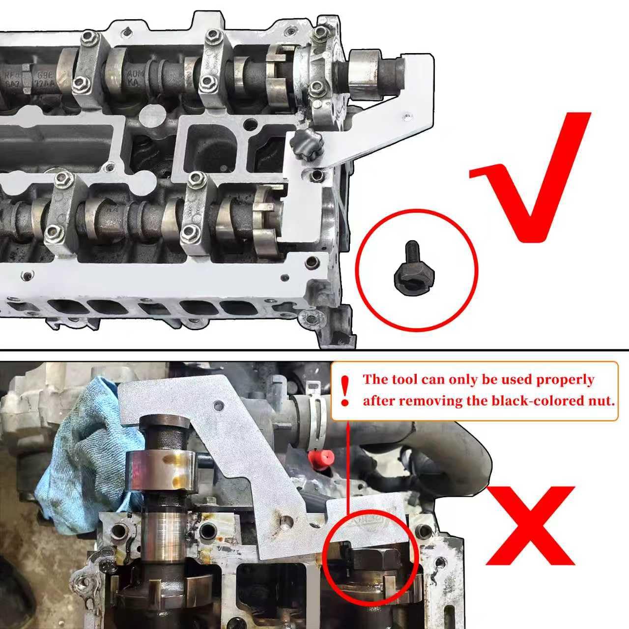Yuesstloo crankshaft positioning tool ensures correct pulley alignment for EcoBoost engines