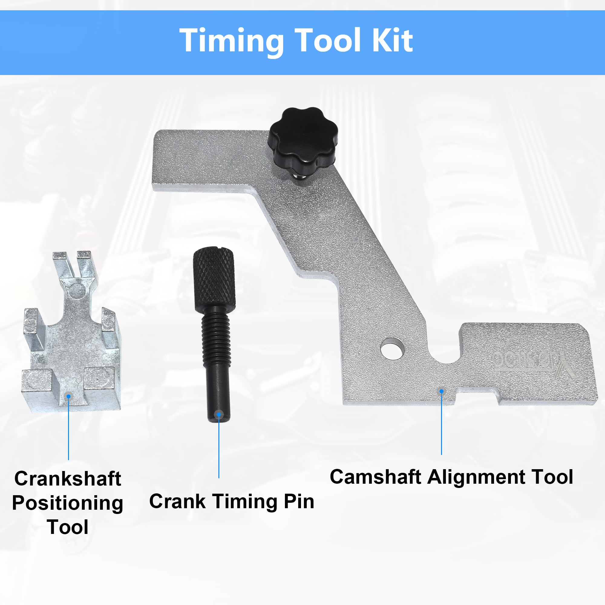 Yuesstloo timing tool kit package includes essential tools for timing work