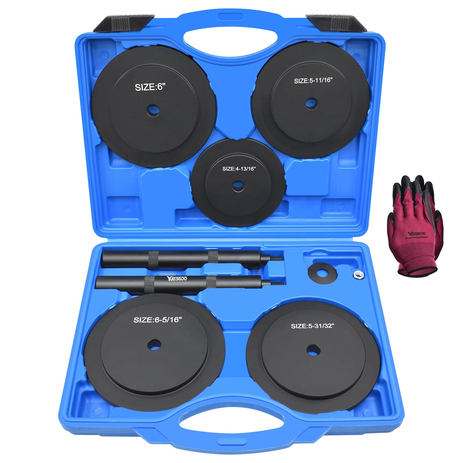 Yuesstloo hub seal installer kit size range in use for quick installation