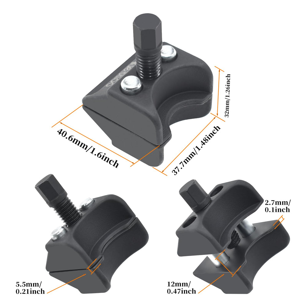 Yuesstloo dual-head spreader in use on joints.