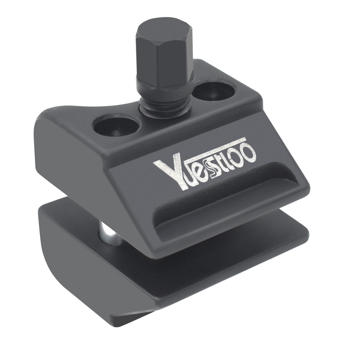 Yuesstloo front view of universal suspension spreader tool for hub access.