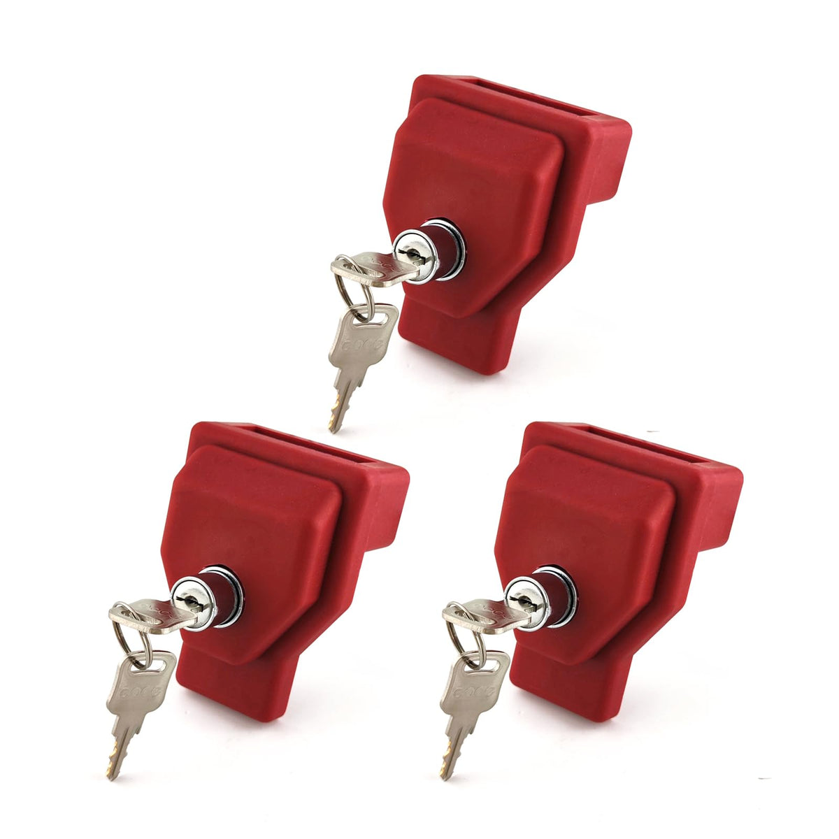 Yujanery plastic glad hand lock front view showing secure locking for trailers