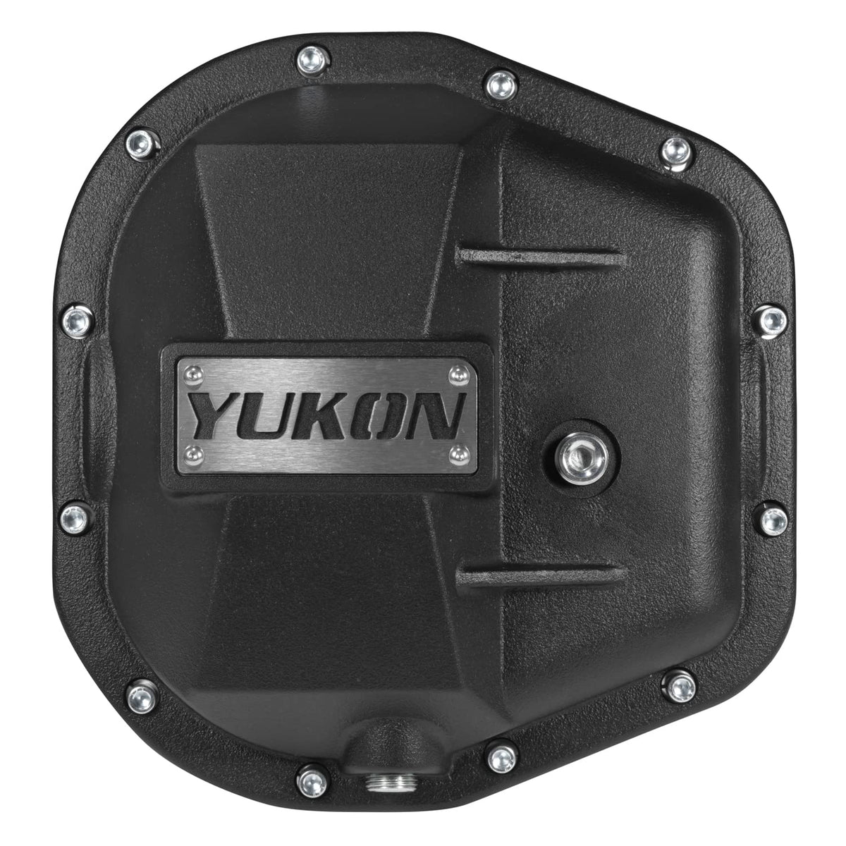 Yukon Hardcore nodular iron cover for Ford 10.5 rear diff—boosts rigidity and protection.