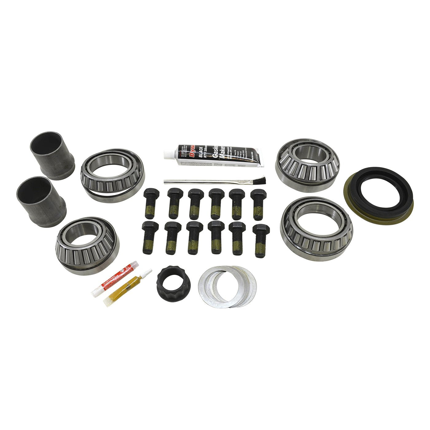 Yukon Master Overhaul Kit for Chrysler 10.5-inch differential — open pack with bearings and seals for reliable maintenance