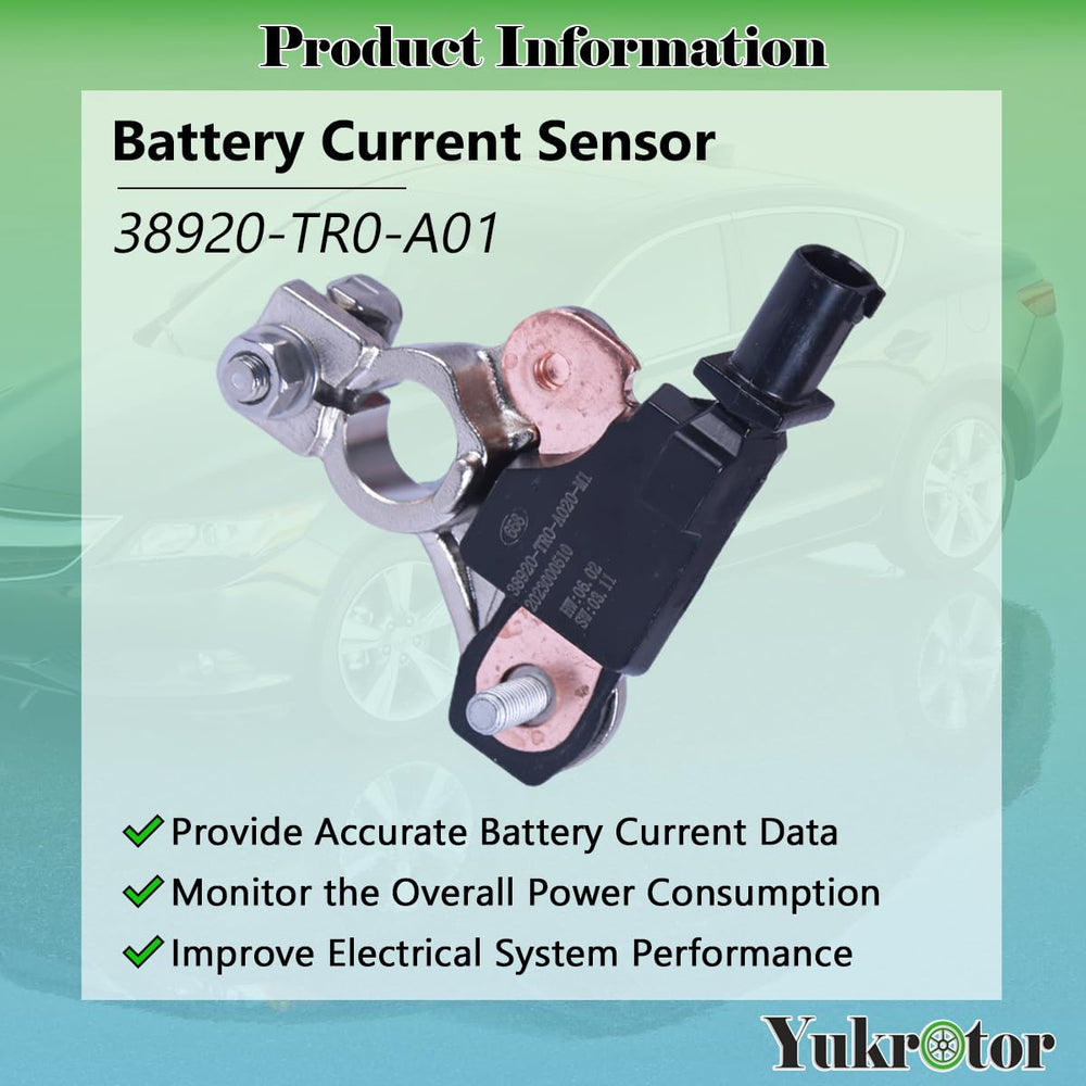 Yukrotor Battery Current Sensor closeup-connector emphasizes durable terminals for reliable connections.