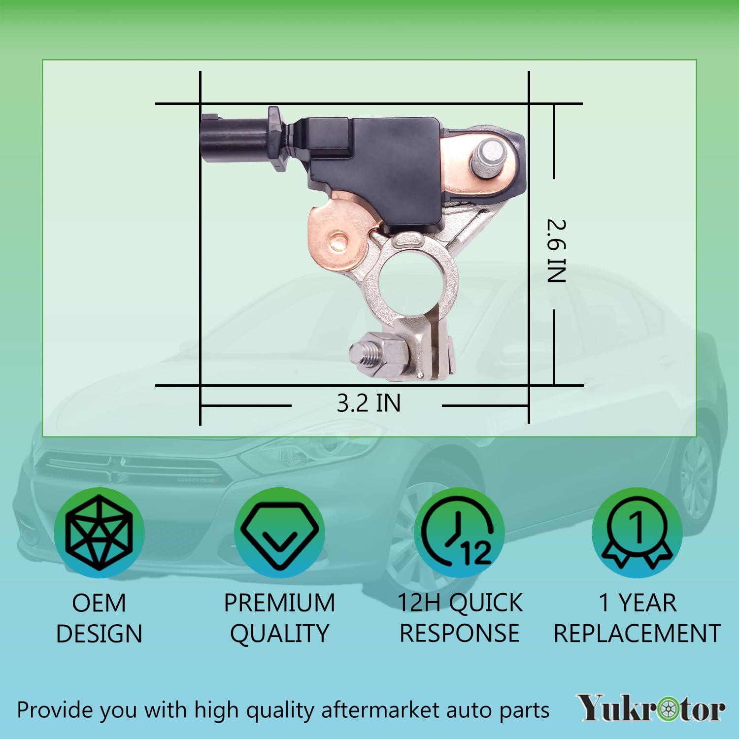 Yukrotor sensor with 12 month warranty and support