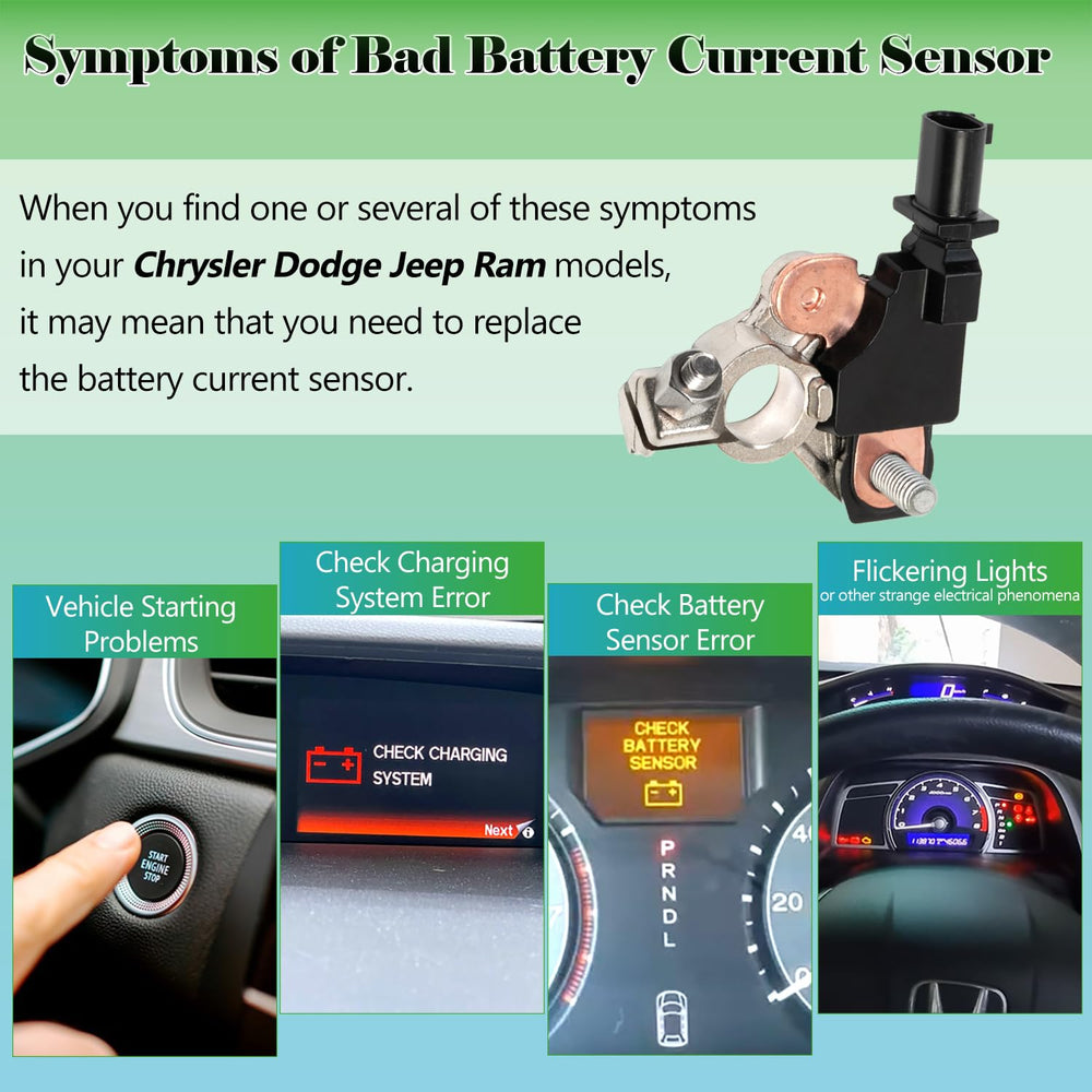 Yukrotor battery current sensor fits Chrysler and Jeep models