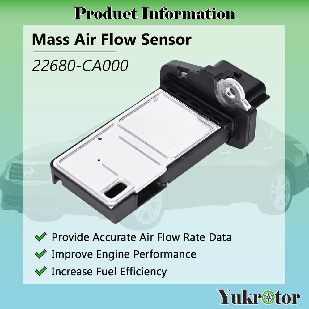 Yukrotor MAF sensor installation view shows easy replacement and fit