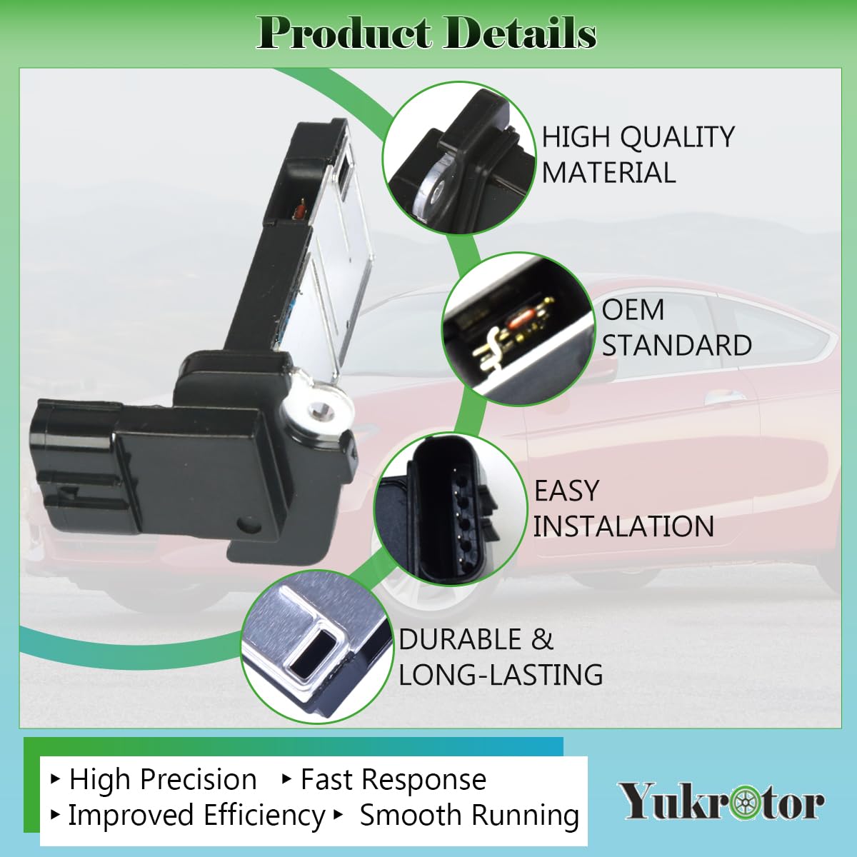 Yukrotor MAF sensor installation showing straightforward swap and fit