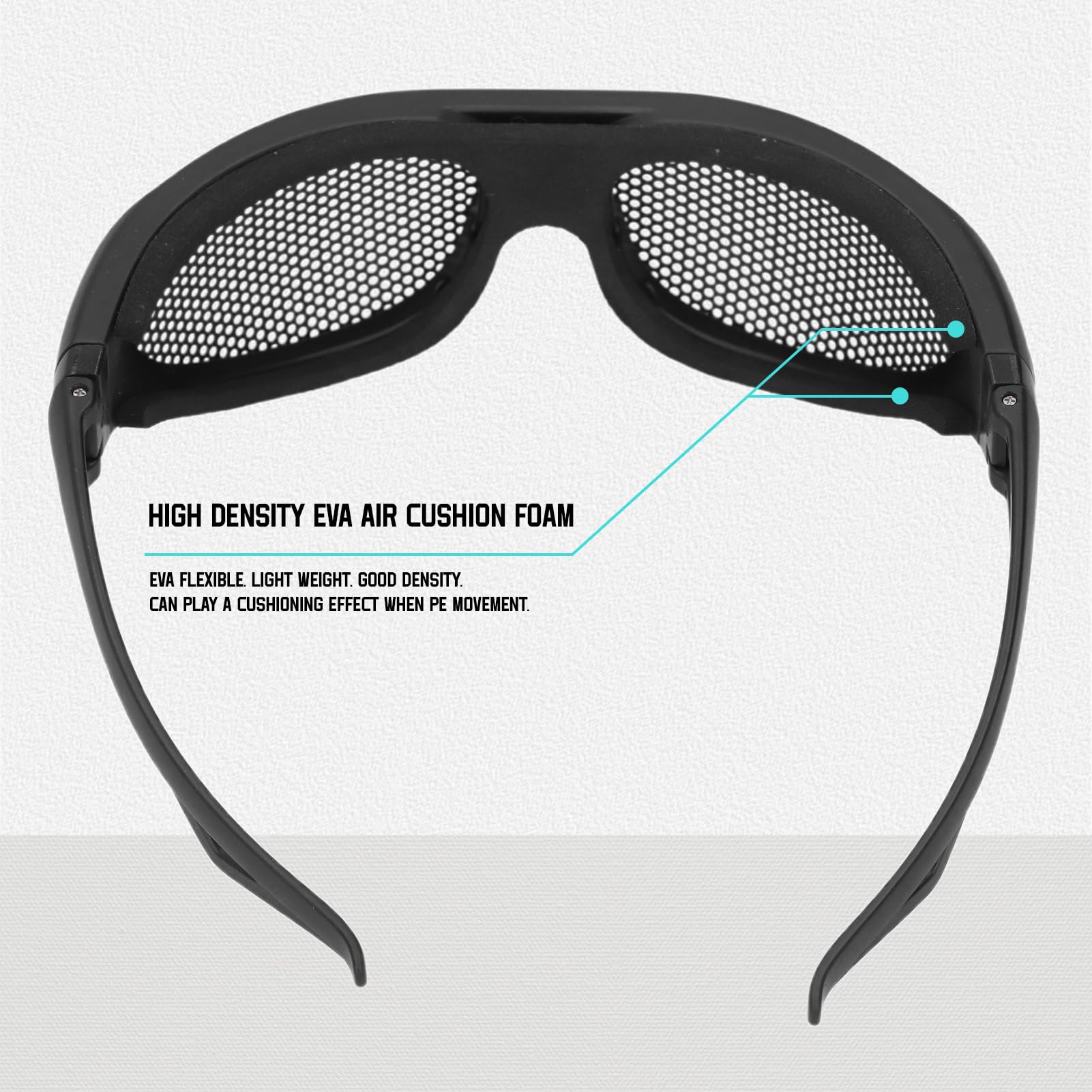 Yulatik soft hypoallergenic rubber frame provides comfortable facial fit.