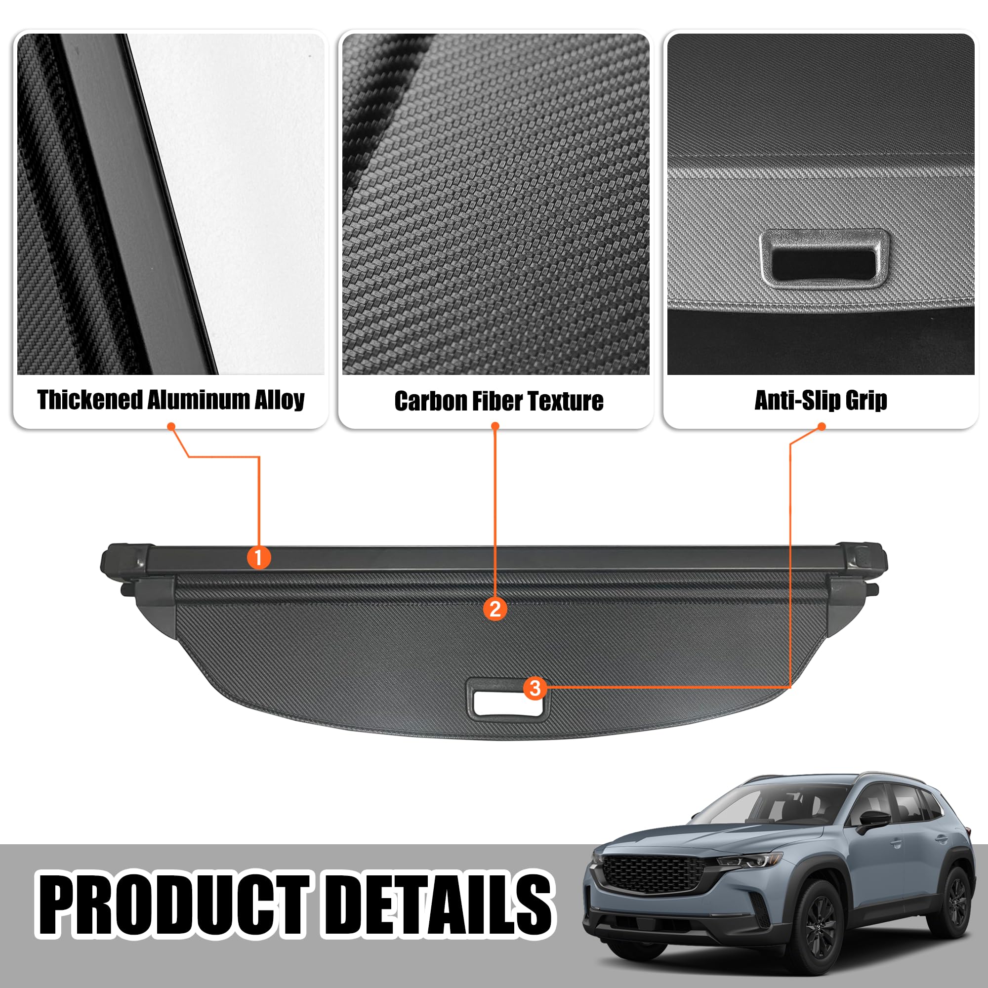 Yumemoo retractable mechanism minimizes noise for a quiet trunk experience.