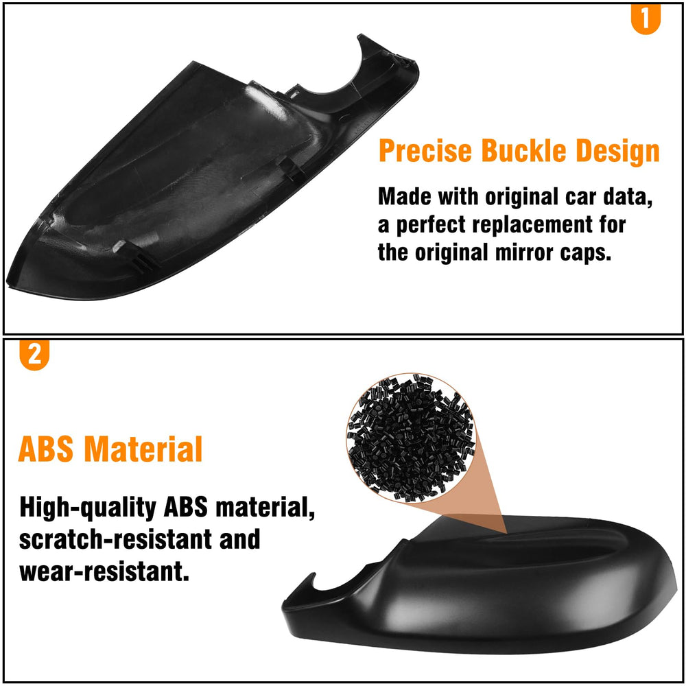 Yumzeco Subaru Ascent right mirror cover for quick, tool-free replacement without adhesive