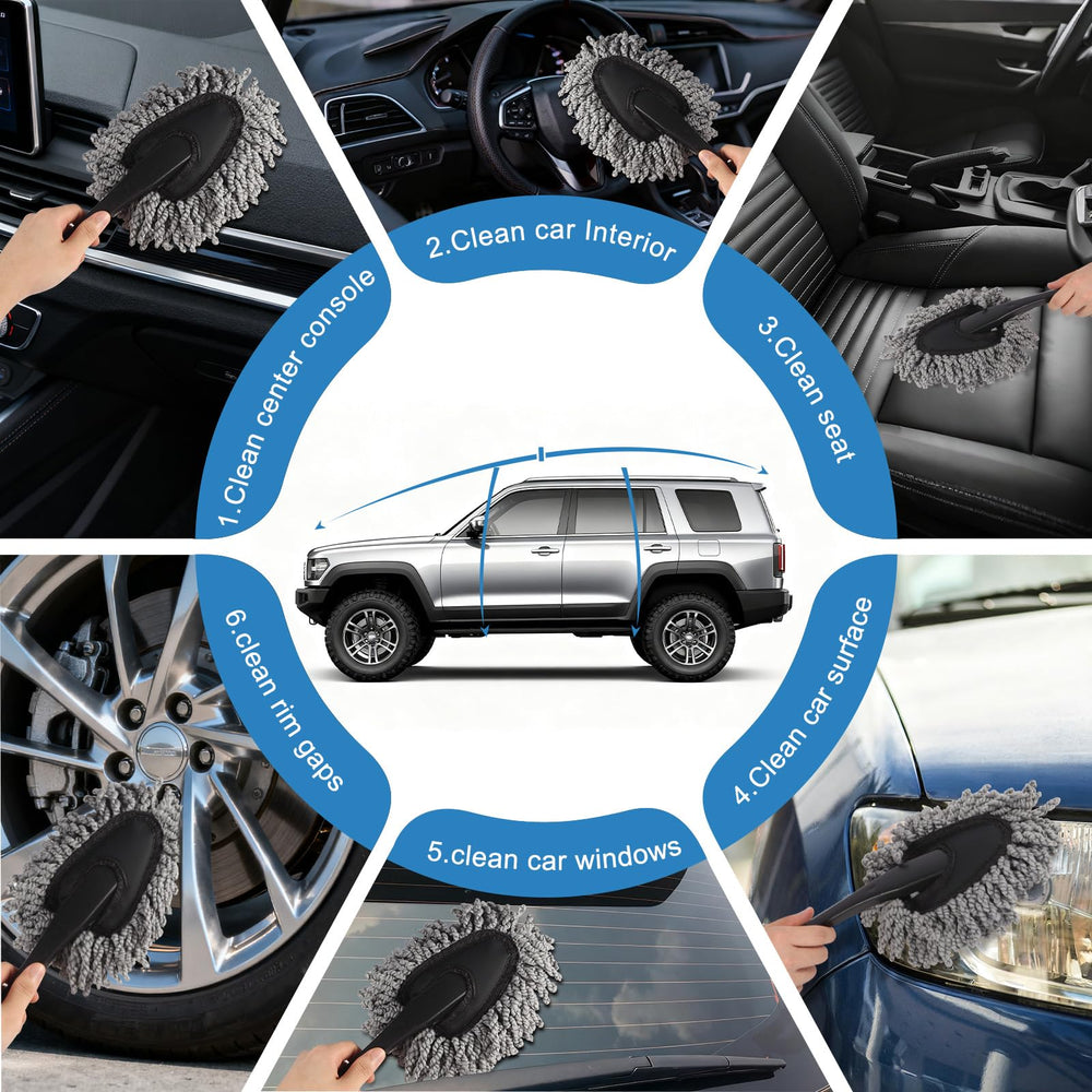 Yungeln mini duster interior glides across dashboards with ease
