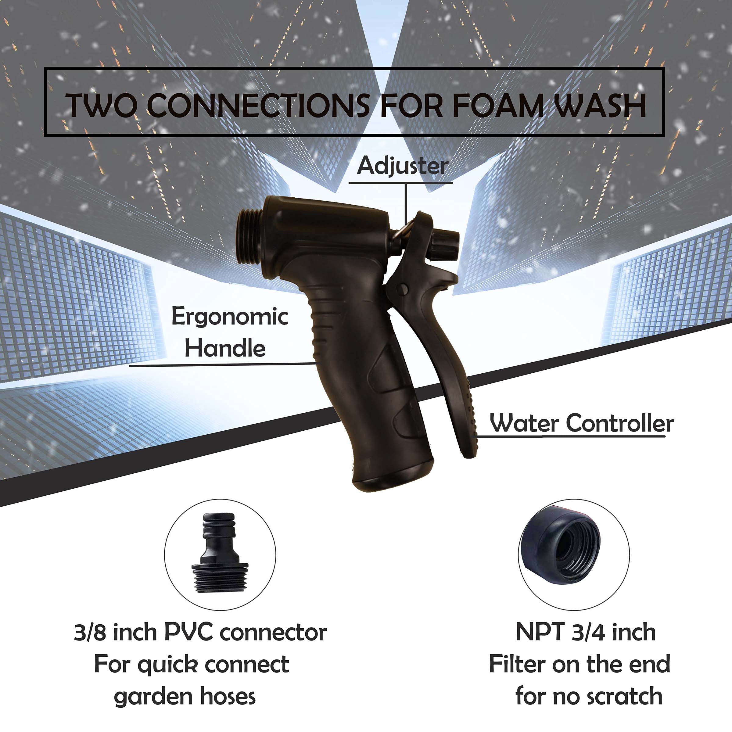 YunGuoGuo wide dial adjustment lets you customize dilution to suit dirt levels.