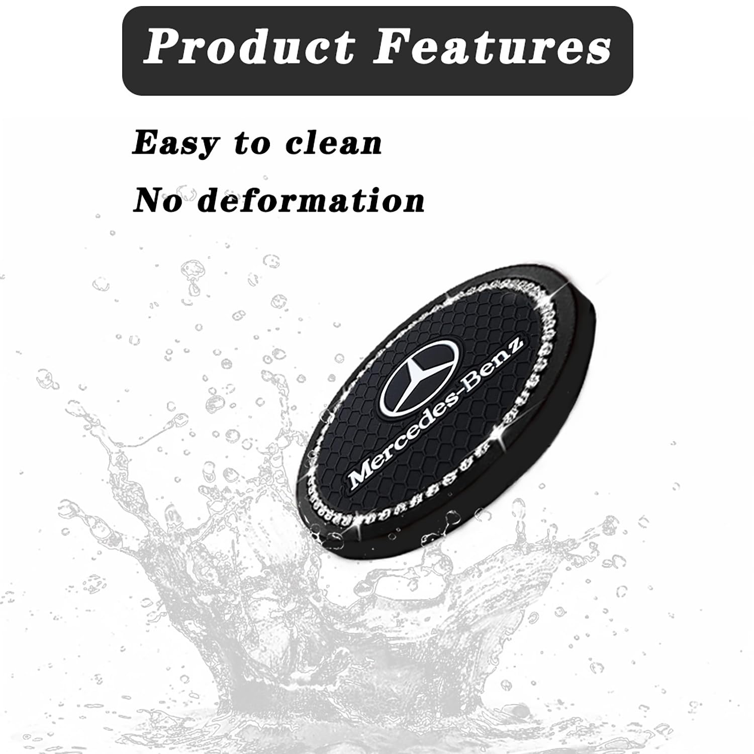 YUNHECHUHAI car interior accessory coaster, durable silicone guards against temperature damage.