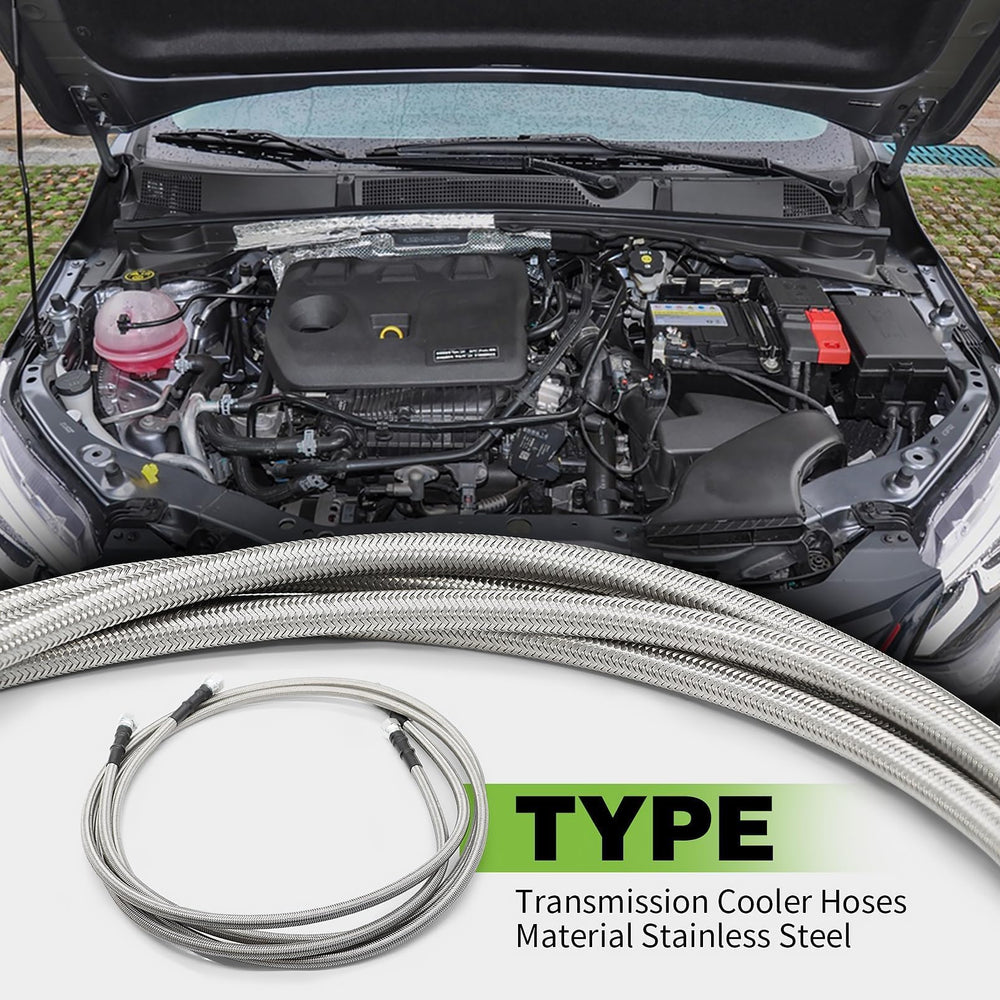 Yunnergo 90-degree 6AN adapter pair for tight engine bay connections