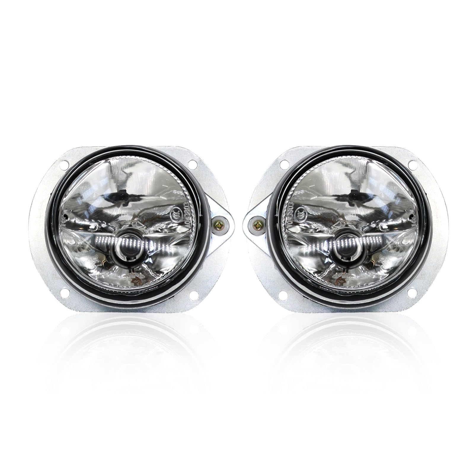 Yunnergo fog light assembly for Mercedes W204/W216/W164 showing crisp night visibility