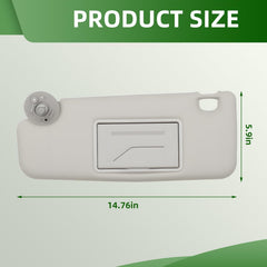Yunnergo sun visor with mirror improves visibility while driving.