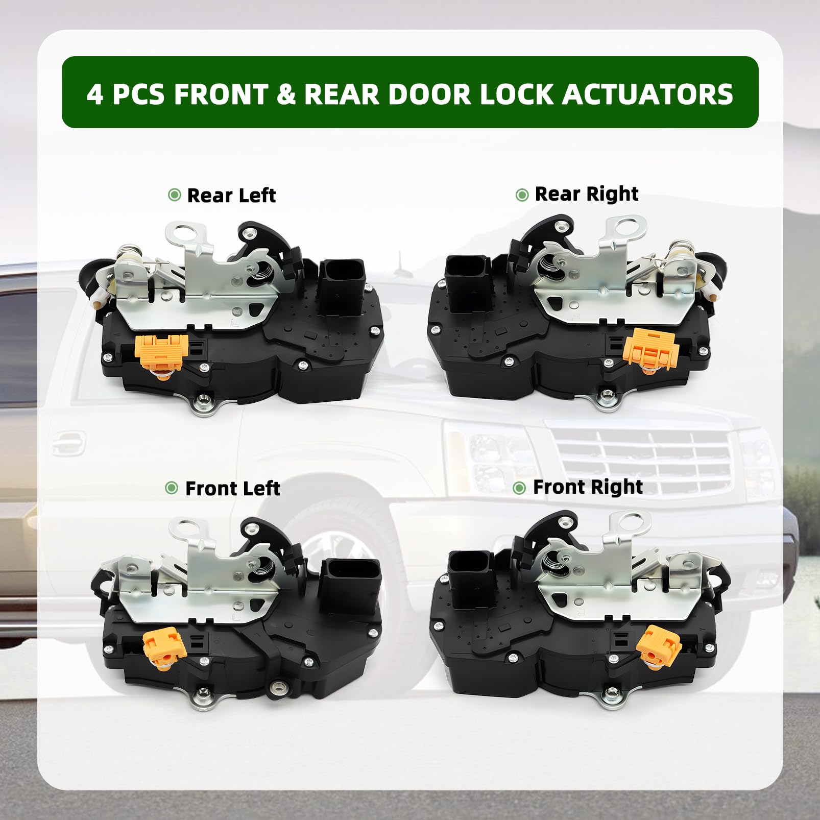 Yunnergo rear door lock actuator for Chevy Tahoe 2007–2009 improves actuator reliability