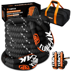 YUNPEAK kinetic recovery rope extended for off-road extraction