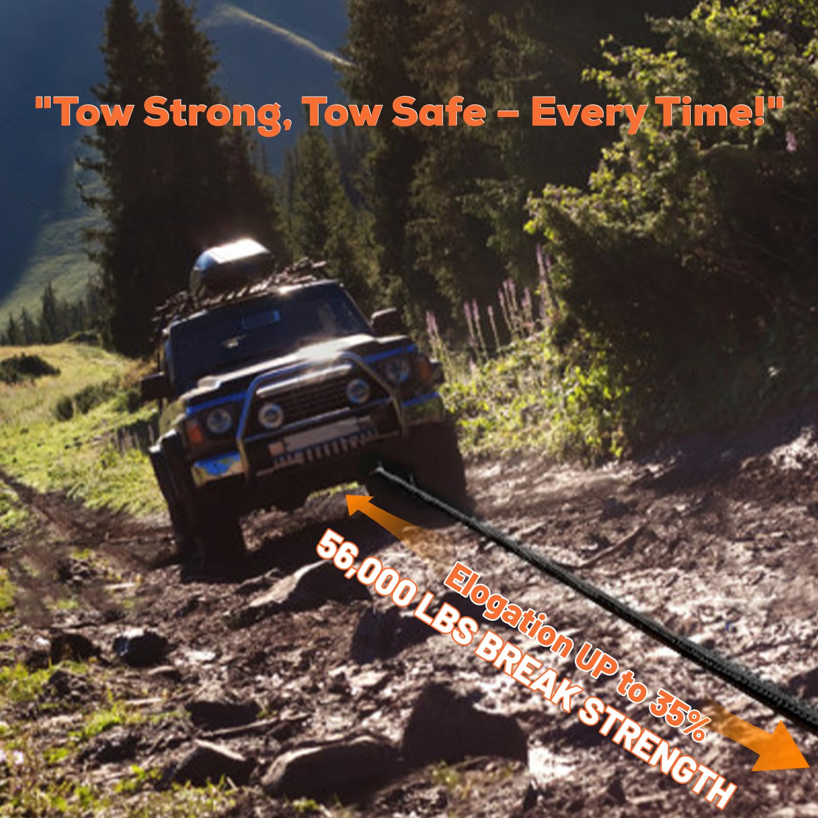 YUNPEAK soft shackles two-pack for secure recovery connections