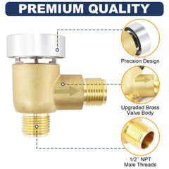Yunziling RV flushing valve installation above highest waste connection for proper fit