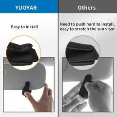 Yuoyar leather sunglasses holder protects frames during daily commutes